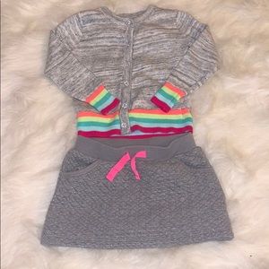 Cat & Jack toddler girls skirt and sweater set